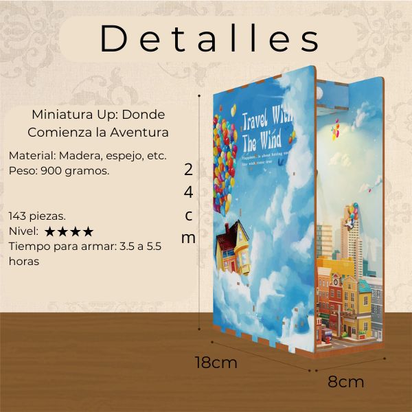 ❤️‍🔥 ¡Book Nook Casa de Up! Tu rincón de aventura en miniatura. 3D Puzzle ✨