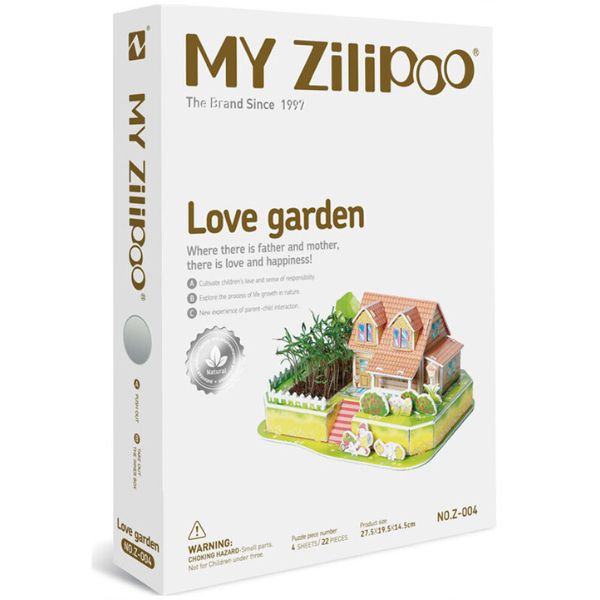 🏡 Rompecabezas Botánico y Mini Jardín, 22 Piezas en 3d, Love Garden 🌱