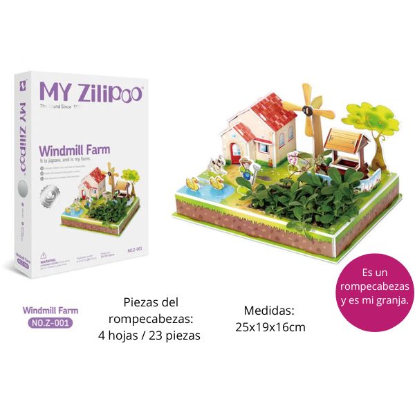 Windmill Farm: Tu Mini Granja con Molino y Huerto en Casa