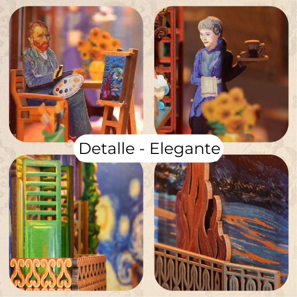 Book Nook El Mundo de Vincent – 3D Puzzle con Luz LED