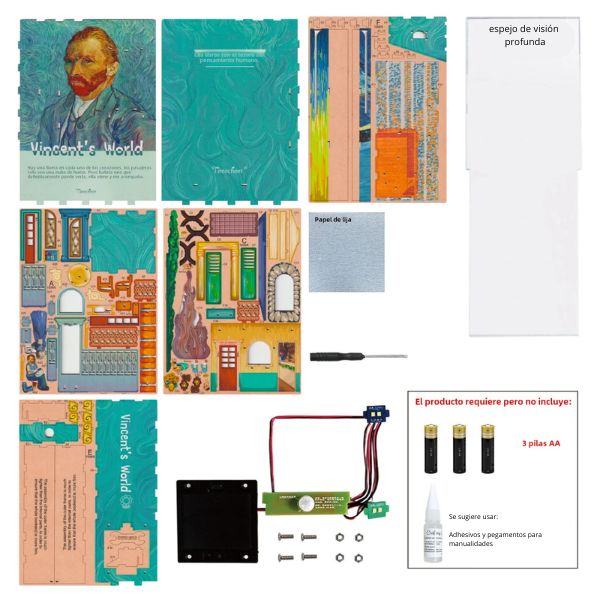 Book Nook El Mundo de Vincent – 3D Puzzle con Luz LED